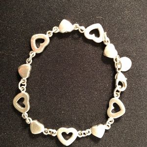 Silver 925 heart bracelet